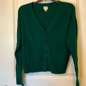 SZ S dark green cardigan